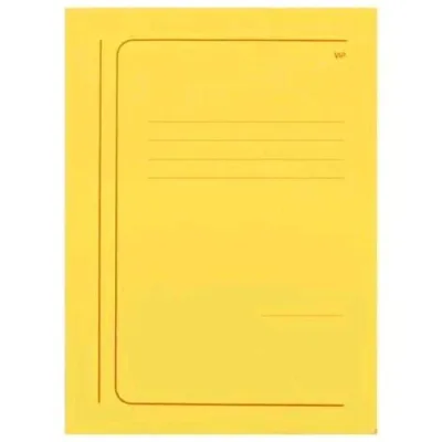 Brefiocart Vip Cartelline 3 Lembi con Stampa in Cartoncino 250X350MM A4 Col. Giallo Conf 20 Pz.