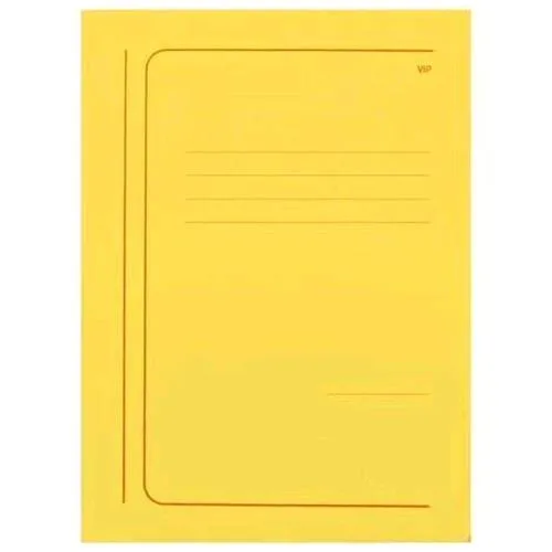 Brefiocart Vip Cartelline 3 Lembi con Stampa in Cartoncino 250X350MM A4 Col. Giallo Conf 20 Pz.
