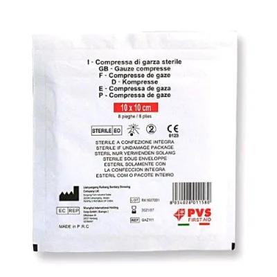Pharmashield Compressa di Garza Sterile 10X10 cm Bianco