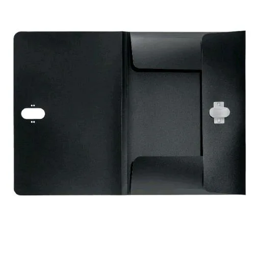 Leitz Recycle Cartellina a 3 Lembi in PP 320X235 mm Dorso 11 mm Nero Conf 10 Pz.