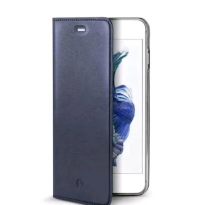Celly Apple iPHONE Se 2NDGEN/8/7 Custodia a Portafoglio in Pelle Blu
