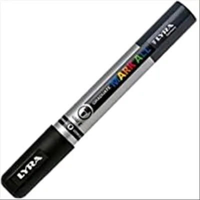 LYRA Graduate Mark All Marcatore Permanente Punta Conica 2 mm Nero Conf 6 Pz.