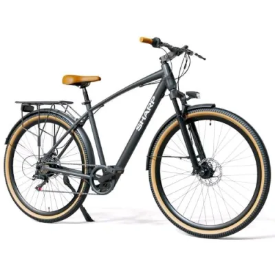Sharp Riga BK-DM03E Bicicletta Elettrica 250W Ruote 29" x 2.125" Telaio in Alluminio Velocita 25 KM/H Autonomia fino Ad 60 KM Nero
