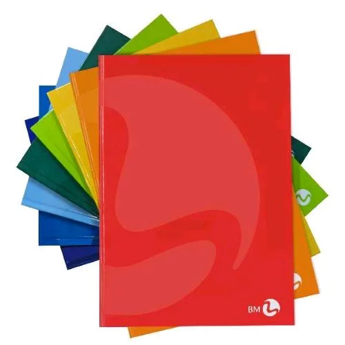 Be More Color Quaderno Cartonato 80 g 210X150 mm A5 96 Fogli a Quadretti 4M Colori Assortiti Conf 5 Pz.