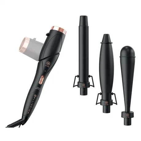 Imetec Bellissima Twist & Style Kit Piastra in Ceramica Modellante per Capelli Orietnabile di 90 Gradi 200 W con Accessori