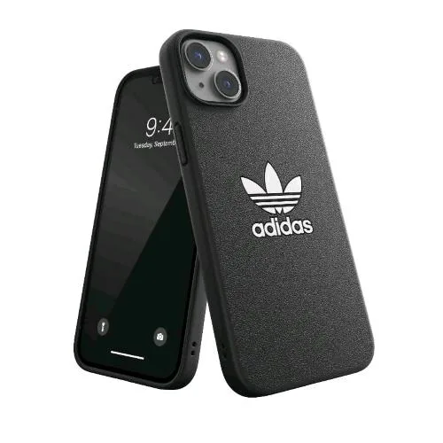 Adidas Iconic Apple iPHONE 14 Plus Cover in Tpu con il Classico Logo del Trifoglio a Contrasto Black