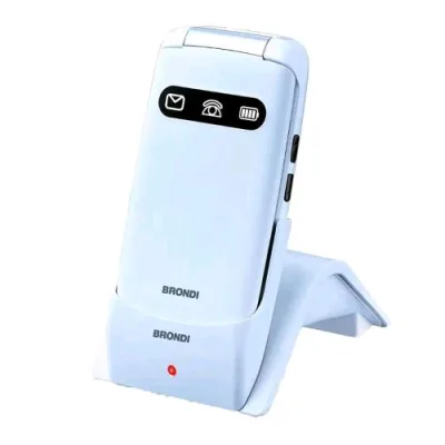 Brondi Amico Favoloso Dual SIM 2.8" Clamshell Italia White Metal
