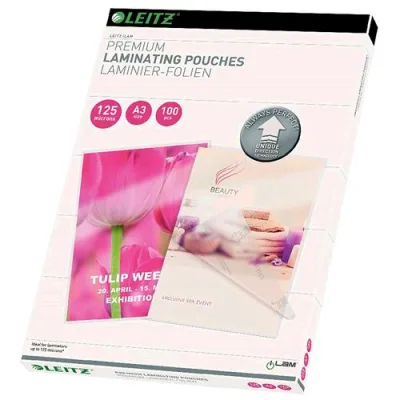Leitz Udt Pouches Lucido A3 125 MY Col. Trasparente Conf 100 Pz.