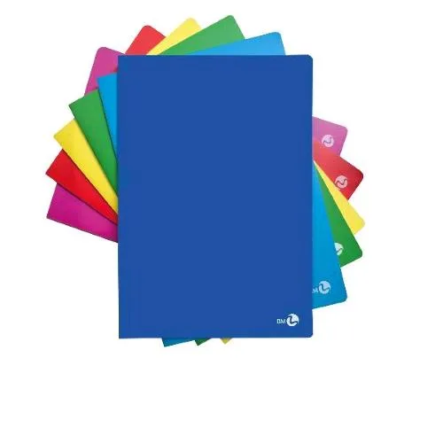 Be More Color Quaderno Punto Metallico 80g 210X297 mm A4 40 Fogli a Quadretti 5M Colori Assortiti Conf 10 Pz.