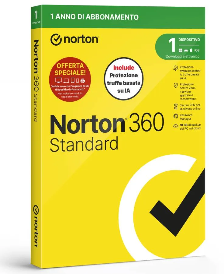 ANTIVIRUS NORTON STANDARD 26 1D1Y NORTON 360 STANDRARD 26 1D1Y BOX
