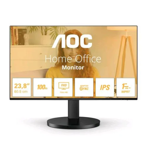 AOC 24B3HA2 23.8" LED Ful HD IPS 16:9 250 CD/MQ 14MS 100Hz Altoparlanti VGA HDMI Hdcp 1.4 Nero