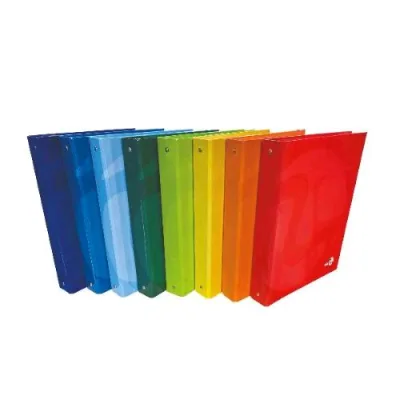 Be More Color Raccoglitore a 4 Anelli da 30 mm in Cartocino Plastificato 270X320 mm Colori Assortiti Conf 5 Pz.