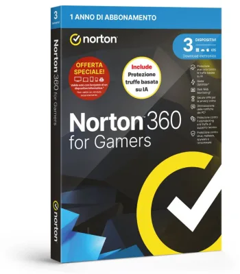 ANTIVIRUS NORTON GAMERS 26 3D1Y NORTON 360 GAMERS 3D1Y BOX