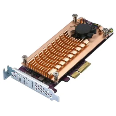 QNAP Dual M.2 22110/2280 Pcie SSD Expansion Card (Pcie GEN2 X4)