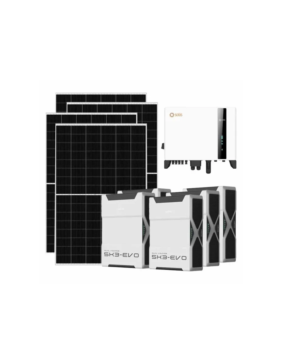 Kit fotovoltaico trifase 10010W inverter 10kW batteria al litio 26.1kWh Weco EVO 5k3
