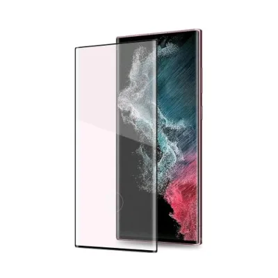Celly Samsung Galaxy S22 Ultra 5G 3D Glass Proteggi Schermo in Vetro Temperato Black