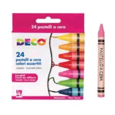 CWR Deco Pastelli a Cera Colori Assortiti Conf 24 Pz.