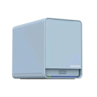 QNAP Qmiroplus-201W NAS Chassis Desktop Celeron J4125 2GHz RAM 4GB-2 Bay HDD/SSD 2.5" Colore Blu
