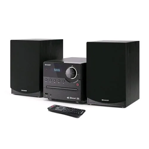 Sharp XL-B517DBK Micro System Audio Digitale Dab+ FM 40W Lettore CD Riproduzione USB MP3 Nero Grey