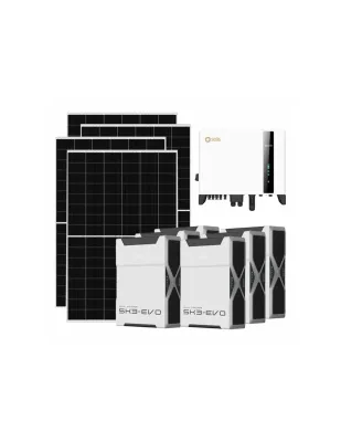 Kit fotovoltaico trifase 10010W inverter 10kW batteria al litio 31.32kWh Weco EVO 5k3