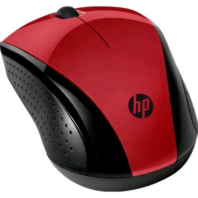 HP 220 Mouse Wireless 3 Pulsanti 1.600 DPI Rosso Nero