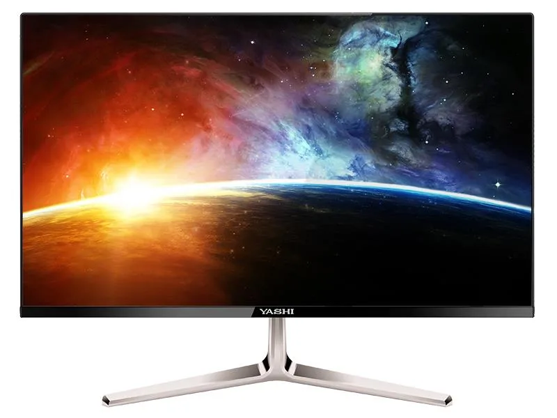Yashi Pioneer S1 YZ2407 24" Monitor LED IPS 1920 x 1080 Full HD Tempo di Risposta 2 MS 75Hz 1 x HDMI 1 x VGA Nero Argento