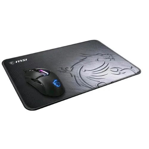 Msi Agility GD21 Tappetino per Mouse Gaming Superficie Tessile a Basso Attrito Bordi Cuciti Morbidi Base Antiscivolo 320 x 220 x 3 mm Nero