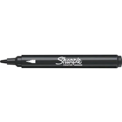 Sharpie Acrylic Creative Marcatore Permanente Punta Tonda Nero Conf 6 Pz.