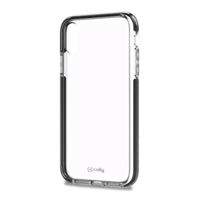 Celly Apple iPHONE XR Cover Hexagon in Tpu Colore Trasparente/Nero