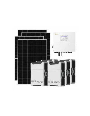 Kit fotovoltaico trifase 12740W inverter 12kW batteria al litio 31.32kWh Weco EVO 5k3