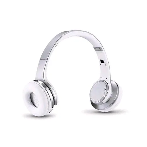 ADJ 780-00032 Cuffia Speaker con Microfono Bluetooth Micro SD/Radio FM Silver