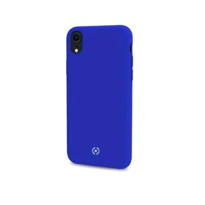 Celly Apple iPHONE XR Cover in Silicone Liquido con Finitura Soft-Touch Blu
