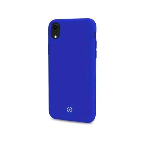 Celly Apple iPHONE XR Cover in Silicone Liquido con Finitura Soft-Touch Blu