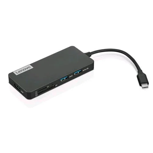 Lenovo 4X11N40212 Docking Station USB-C Slim Travel PD 65 W HDMI 2 x USB-A 2 x USB-C Card Reader 140 x 55 x 10.8mm