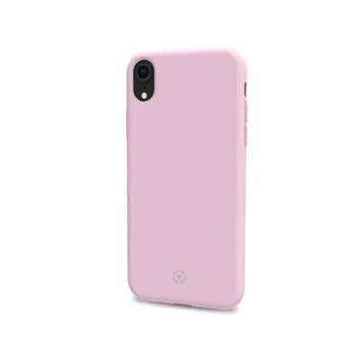 Celly Apple iPHONE XR Cover in Silicone Liquido con Finitura Soft-Touch Rosa