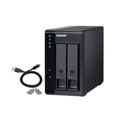 QNAP TR-002 Contenitore di Unità di Archiviazione 2.5/3.5" Enclosure HDD/SSD Nero