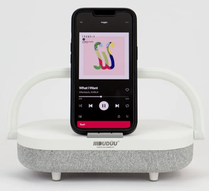 SPEAKER BLUETOOTH 10W LAMPADA BIANC DUDUU MOOD BIANCO X PC/SMARTPHONE