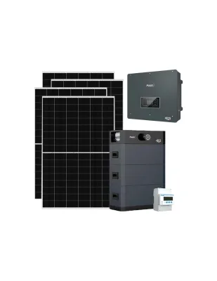 Kit fotovoltaico trifase 10010W inverter 10kW batteria al litio 15.36kWh HV SMART 5K Zucchetti