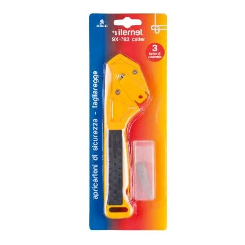 Artiglio SX-783 Cutter Apricartoni in Abs con 3 Lame Lunghezza 61 mm Giallo Nero