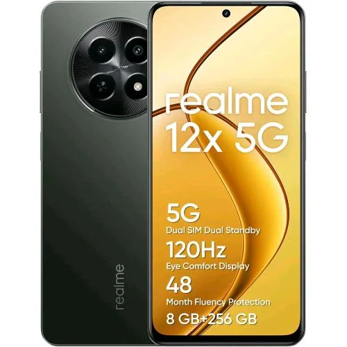 Realme 12X 5G Dual SIM 6.67" Octa Core 256GB RAM 8GB 5G Italia Glowing Black