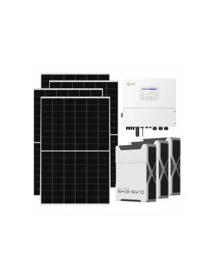 Kit fotovoltaico trifase 15470W inverter 15kW batteria al litio 15.66kWh Weco EVO 5k3
