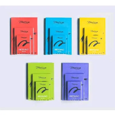 Fabriano Traccia Blocco da Disegno 55 g 148X210 mm A5 Bianco Conf 5 Pz.