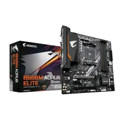Gigabyte B550M Aorus Elite Scheda Madre AMD B550 4XDDR4 2XM.2 4XSATAIII Presa AM4 DVI HDMI Matx