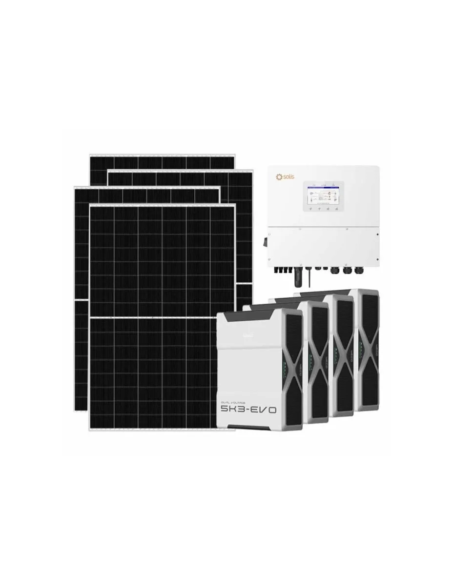 Kit fotovoltaico trifase 15470W inverter 15kW batteria al litio 20.88kWh Weco EVO 5k3