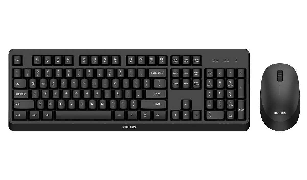 TASTIERA PHILIPS USB COMBO + MOUSE RETAIL SPT6307BL/34 WIRELESS