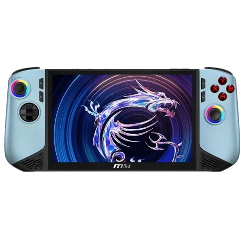 Msi Claw 8 ai+ A2VM-252IT 8" FHD Touch Screen 120Hz Intel Core Ultra 7 258V RAM 32GB-SSD 1TB NVMe-Intel Arc Graphics 140V-Wi-Fi 7-Win 11 Home Glacier Blue Edition