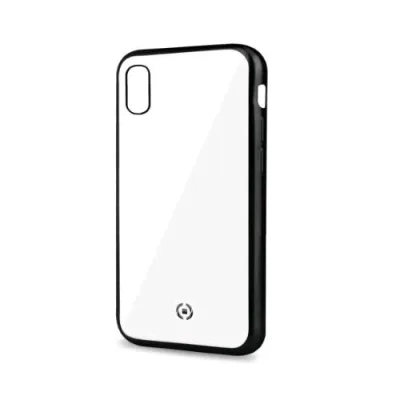 Celly Apple iPHONE XR Cover in Tpu con Bordi Effetto Opaco Trasparente Nero