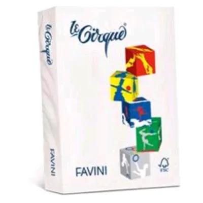 Favini le Cirque Carta Bianca per Stampanti Inkjet/Laser 200 g/MQ Formato A4 1 Confezione 200 Fogli Bianco