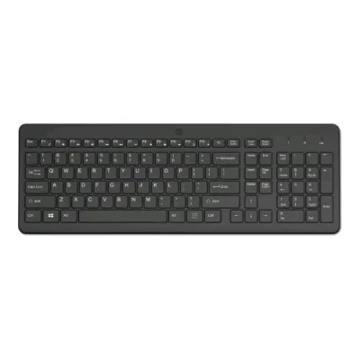 HP 225 Tastiera Wireless 2.4GHz Layout Italiano Ricevitore USB Colore Nero