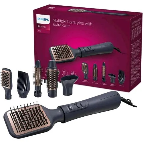 Philips BHA530/00 Styler Spazzola Ad Aria per Capelli 5 Accessori